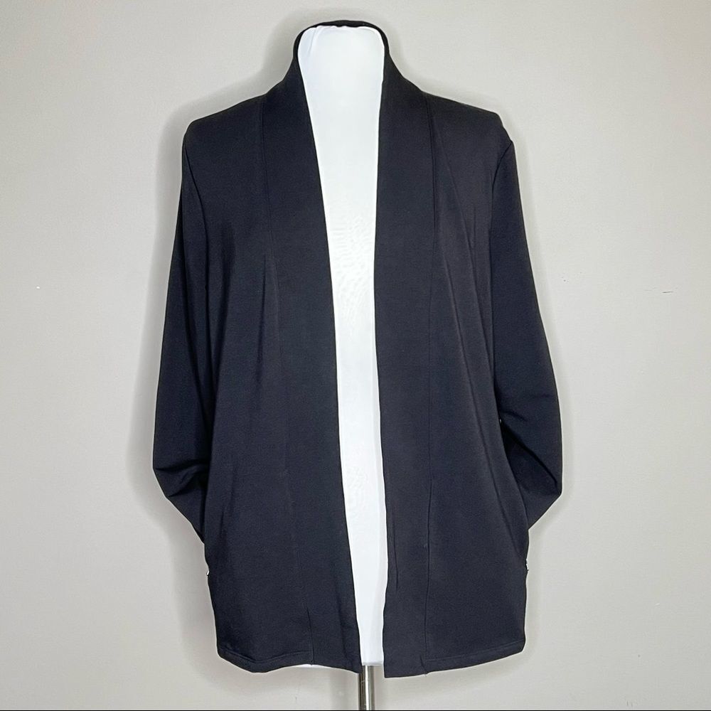 Talbots Micro Modal Stretch Open Front Cardigan S… - image 3